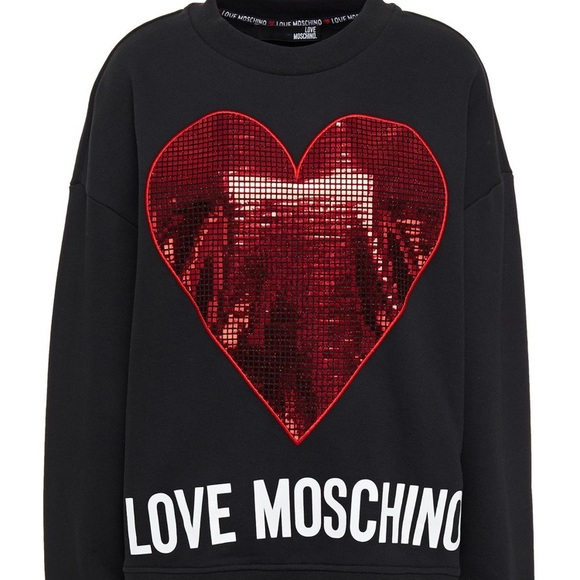 LOVE MOSCHINO French cotton-terry sweatshirt - Picture 3 of 10